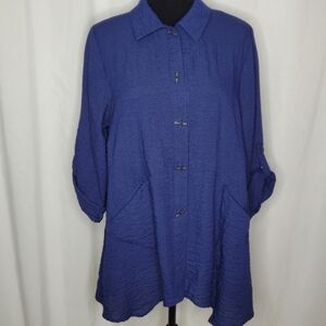 Habitat Button Front Tunic Top - Size M